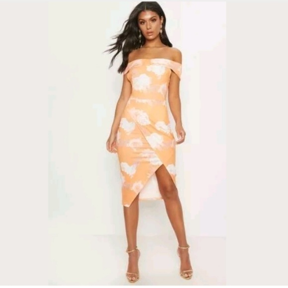 PrettyLittleThing Dresses & Skirts - Pretty Little Thing NWT S Tangerine Midi Dress